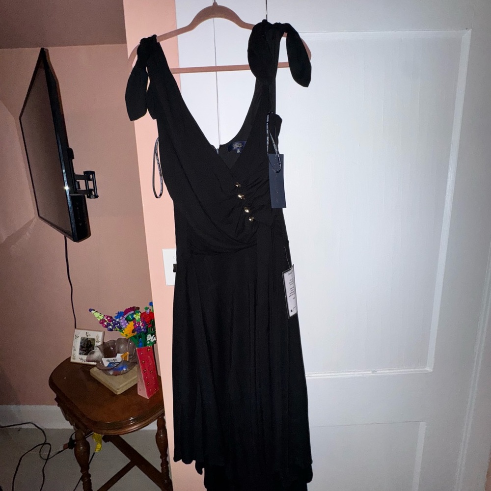 RACHEL Rachel Roy Black Backless Dress